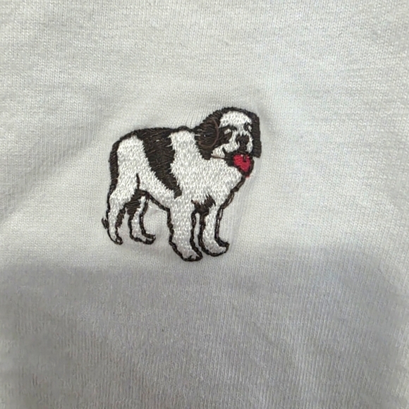 Big Dogs White Logo St. Bernard Shirt Size Large - Picture 1 of 8